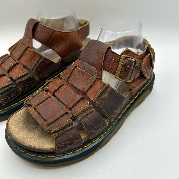 Dr. Martens Other - RARE Vintage Dr Martens Fisherman Sandals 90s  Brown Leather Chunky size 9
